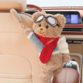 Cute Plush Bear Car Seat Back Tissue Holder